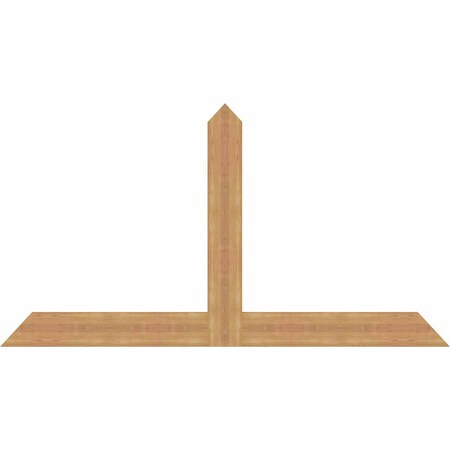 Ekena Millwork Portland Timber Gable Bracket, Western Red Cedar, 72"W x 39"H x 1 1/2"D x 5 1/2"F, 13/12 Pitch GBW072X39X0206POR00SWR
